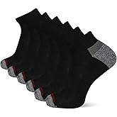 Wolverine mens Performance Work Low Cut Socks - 6 Pairs - Cushioned Breathable Mesh & Moisture Wicking