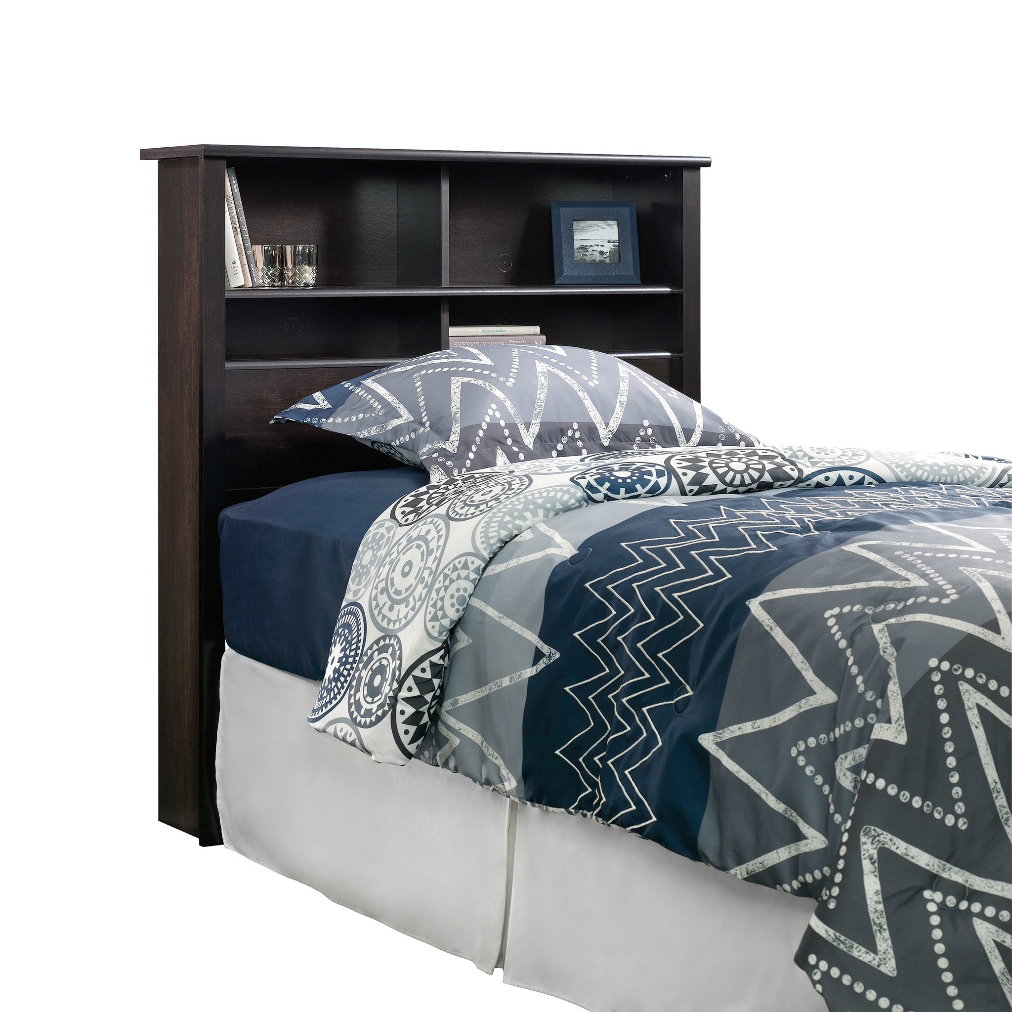 Sauder 419449, Bed Room Twin Bookcase Headboard, Estate Black eBay
