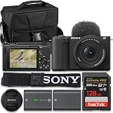 Sony Alpha ZVE10 II - APS-C Interchangeable Lens Mirrorless Content Creators&rsquo; Camera - Black - with Lens (Value Bundle)