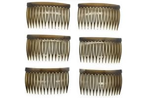 Good Hair Days Side Combs – 2 7/8″ Anti‑Slip Hair Side Combs for All Hair Types, Bridal Jewelry & Daily Styling Accessory for Secure Updos – Tortoise Shell, Set of 6