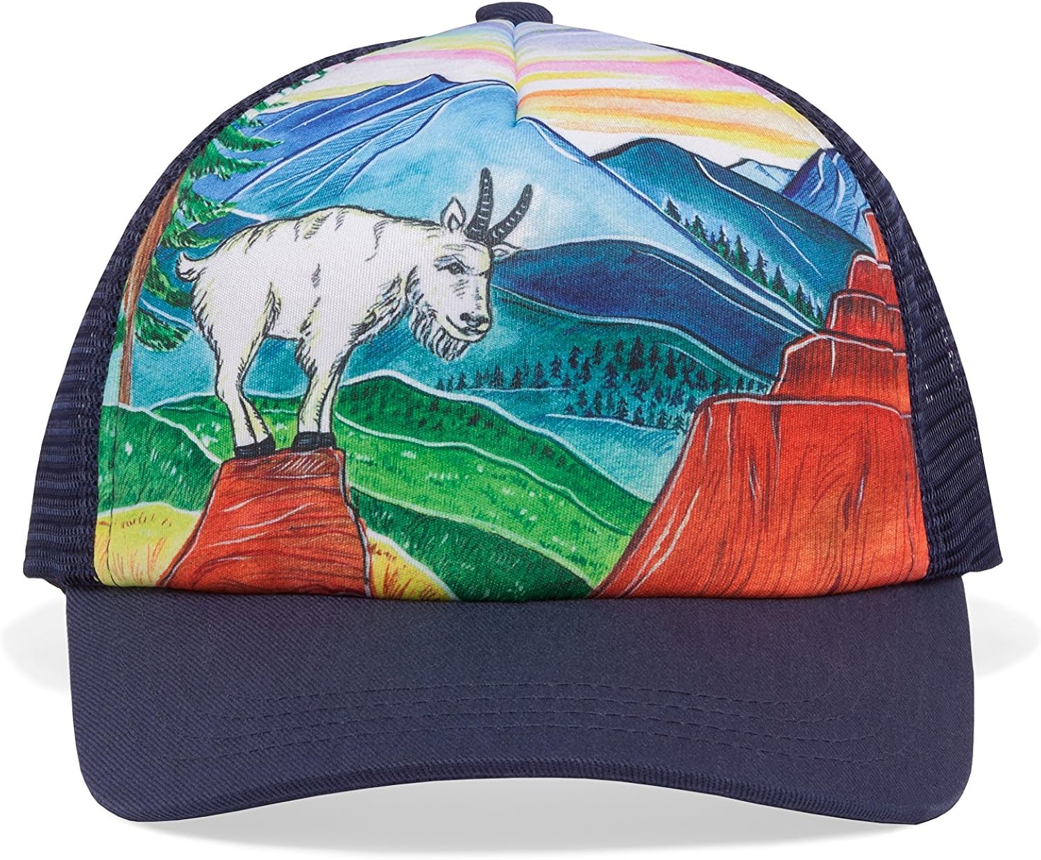 Sunday Afternoons Hats Kids Artist Series Mountain Goat Trucker Cap