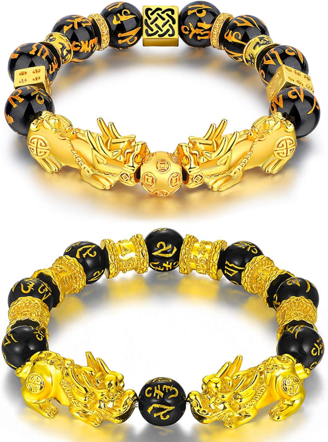 2 StüCk Feng Shui Perlenarmband Chinesisches Armband Feng Shui Pixiu