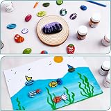 BELLE VOUS 120 Pack River Painting Rocks Assorted 1.3-7cm Smooth Stones view 6