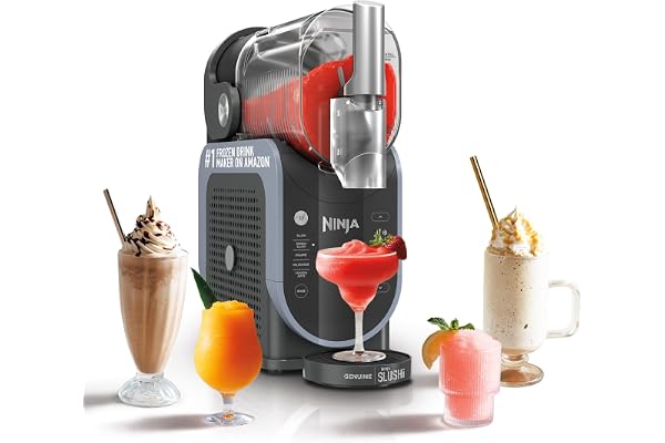 Ninja SLUSHi Frozen Drink & Slushie Machine with RapidChill Technology | 88 oz. Easy Fill Vessel | 5 Preset Programs | Make M