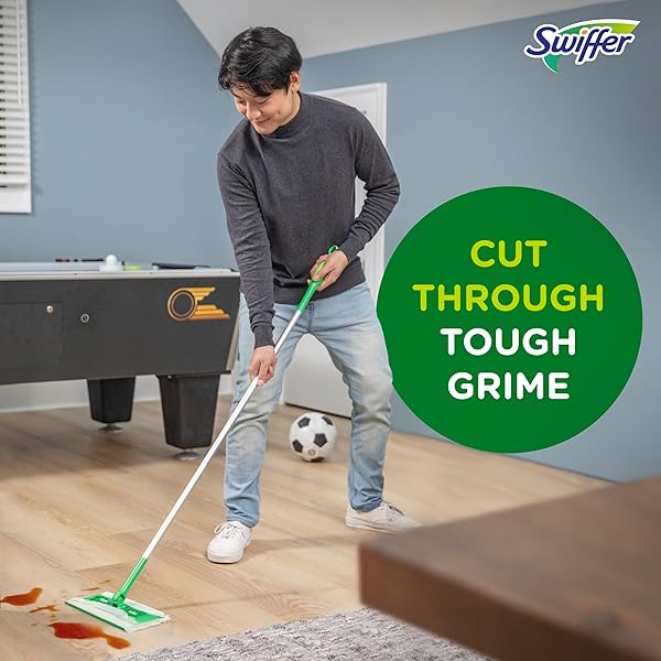 SWIFFER SWEEPER WET MOPPING PAD REFILLS FOR FLOOR MOP WITH FEBREZE LAVENDER VANILLA & COMFORT SCENT 24 COUNT