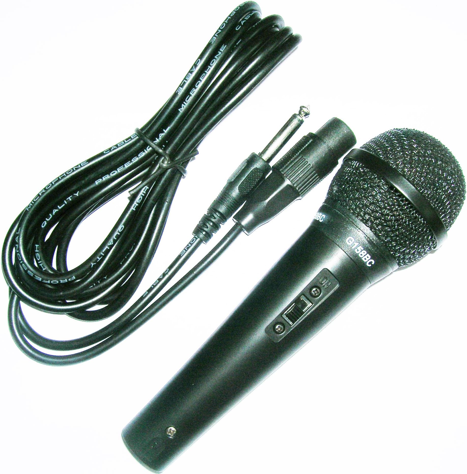 Switched Plastic Bodied Vocal Microphone with 3 m XLR to XLR Lead