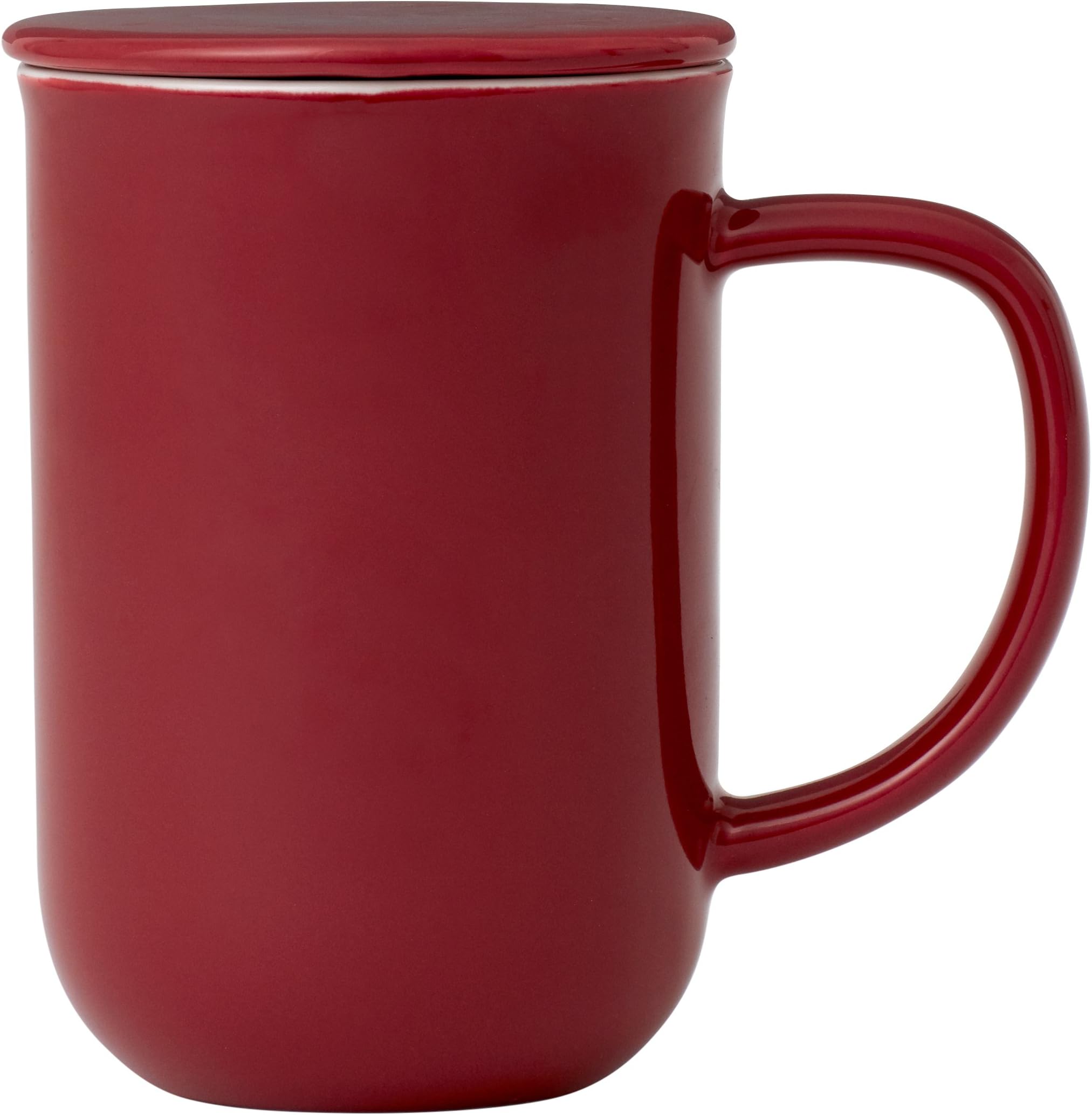 VIVA Scandinavia 9102263 Tisanière 50 ml, Porcelain, Red, 13.5 x 9 x 15.5 cm