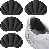 Molain 2 Pairs Heel Grips Self-Adhesive Anti-Slip Cushions Black