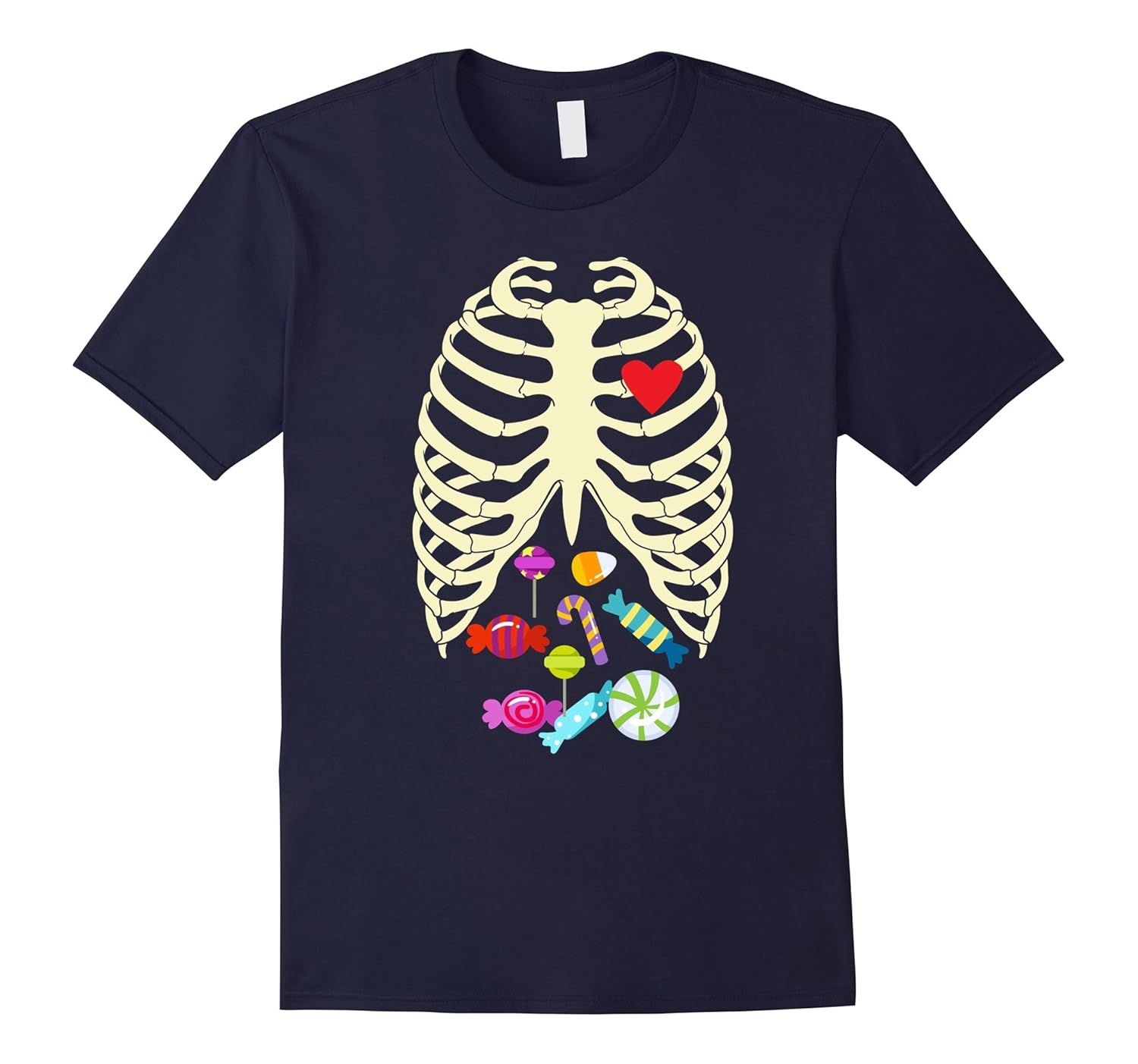 X-Ray Skeleton Candy Shirt - Halloween Rib Cage Costume Gift-ANZ