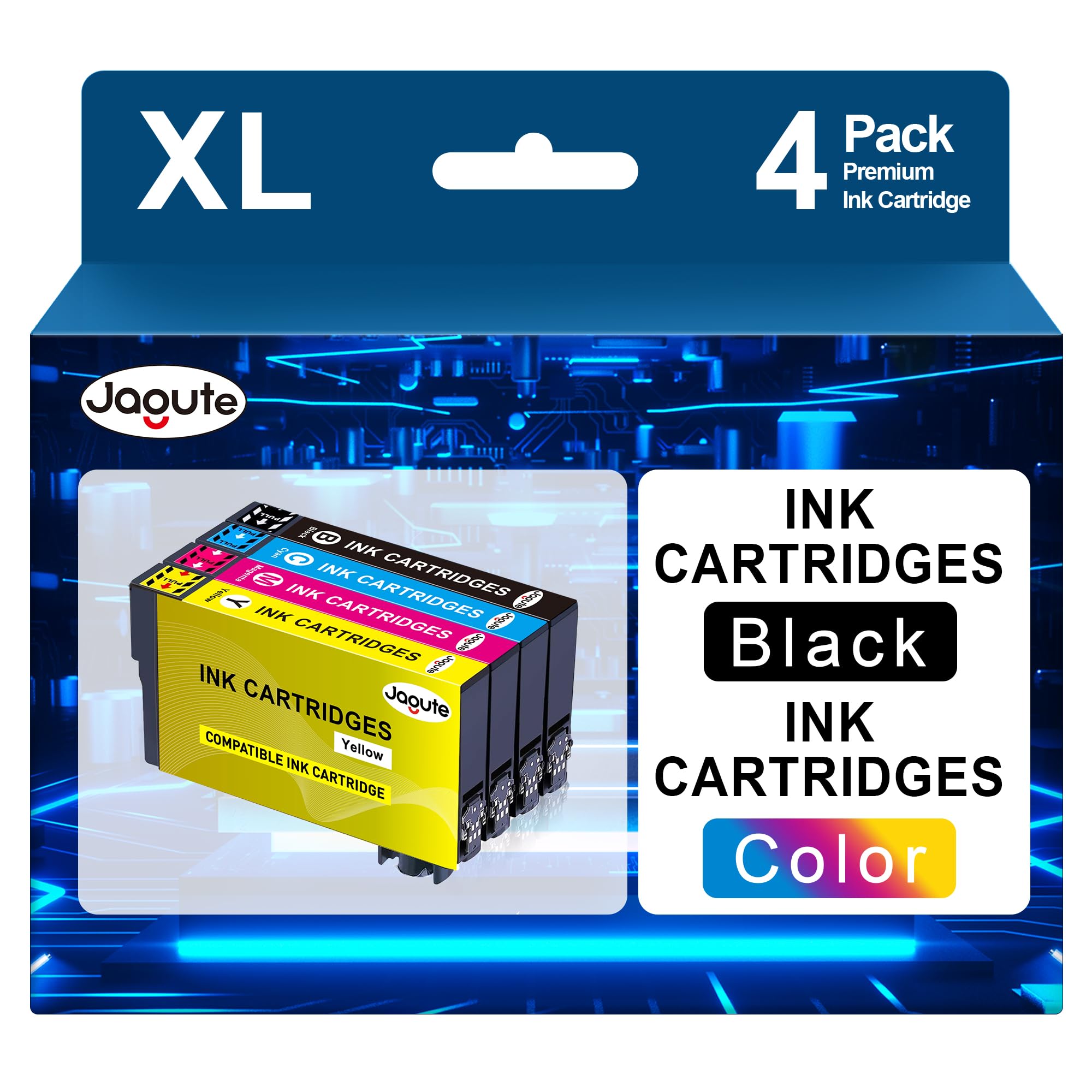 405XL Ink Cartridges Compatible with Epson 405XL or Epson WorkForce Pro WF-4820 WF-3820 WF-7310 WF-7830 WF-7840 WF-4830 WF-3825 WF-4825 WF-7830DTWF WF-4830DTWF WF-4820DWF WF-3825DWF WF-4825DWF