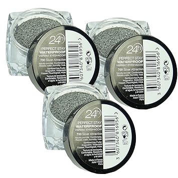 Astor 24h Perfect Stay 700 Silver Attraction - Lidschatten wasserfest Make up - 3 Stück