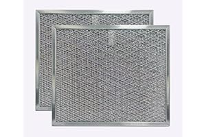 Amazinpure 2X 97005683 Kitchen Range Hood Vent Filter Compatible with Broan RP & AP Nutone NSP GE WB2X3998 Kenmore 97007894 99010152 97017455 990721040B BPRPFA 9-7/8 x 11-11/16 x 3/8 inches