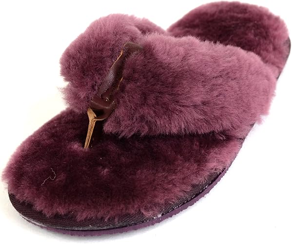 sheepskin flip flop slippers uk