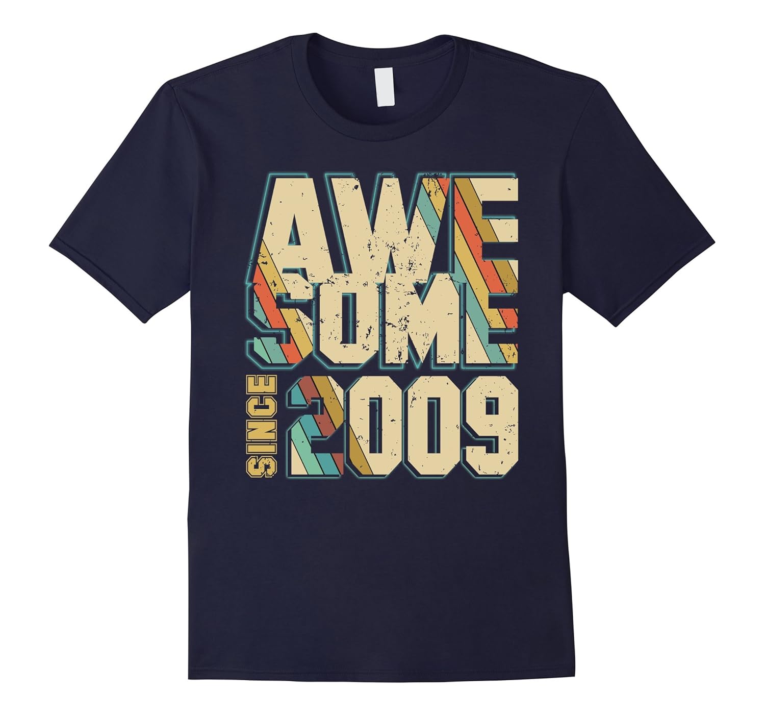 Awesome Since 2009 Vintage Retro 8th Birthday 8 Years Gift-Rose