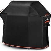 [Upgraded 1000D Heavy Duty Fabric] 60" Grill Cover for Outdoor Grill, Waterproof, Tear & Fade Resistant BBQ Cover with Buckle & Air Vent, Gas Grill Cover for 3-4 Burner Weber Nexgrill Char-Broil Grill