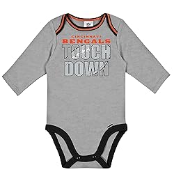 Gerber Unisex Baby NFL 2 Pack Long Sleeve Onesie