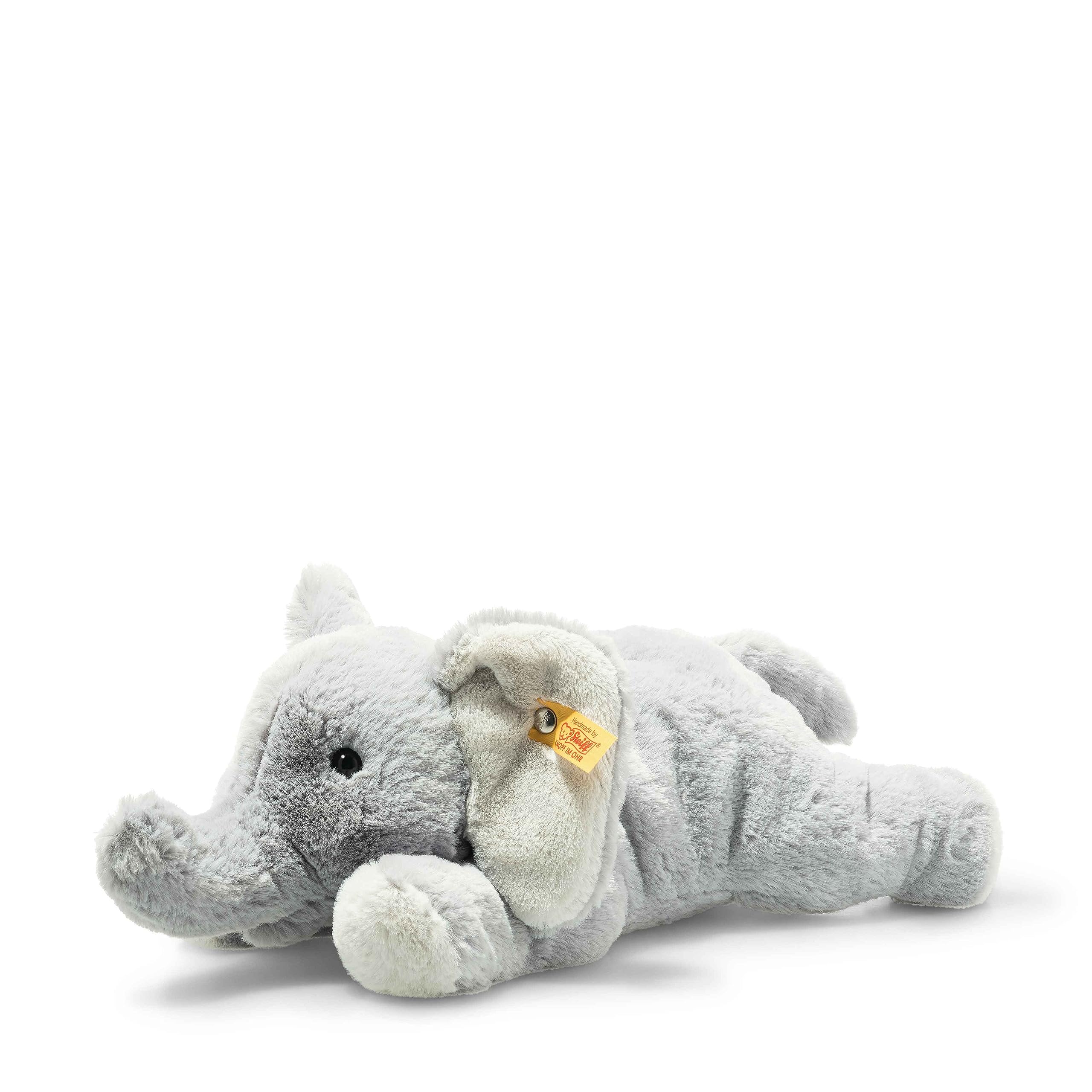Steiff 064074 Soft Cuddly Friends Elna elephant, light, Gray Violet, 28 cm
