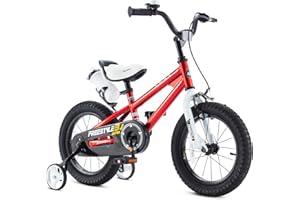 RoyalBaby EZ & Freestyle Kids Bike, Beginners Pedal Balance 2-in-1 Training Bicycle, Size 12-18 Inch for Toddlers to Big Kids
