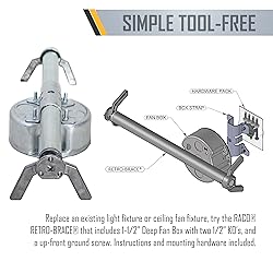 Hubbell Raco 936 4 in. Round Retro-Brace Ceiling