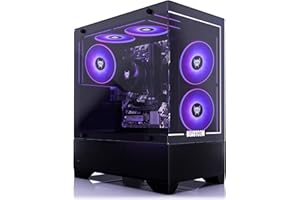 BEASTCOM Q3 Gaming PC Desktop Computer AMD Ryzen 5 3400G, 4K Vega Graphics, 16GB RAM, 1TB M.2 NVMe, 500W 80PLUS PSU, WiFi, Gaming Office Console, Towers Prebuilt PC