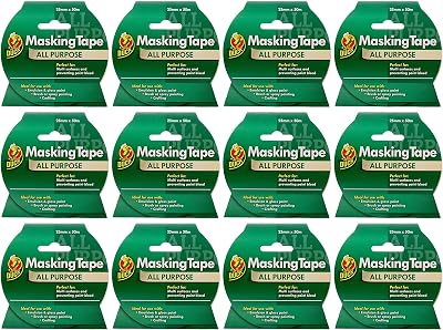 Duck Tape All Purpose Masking Tape 25mm x 50m Beige Pack of 12