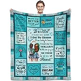 SUBORD Gifts for Best Friends Women, Best Friend Blanket 60”X50”, Best Friend Birthday Gifts, Bestie/BFF Gift/Friendship Gift for Women/Christmas