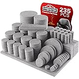 235 pcs Grey Felt Furniture Pads X-Protector! Huge