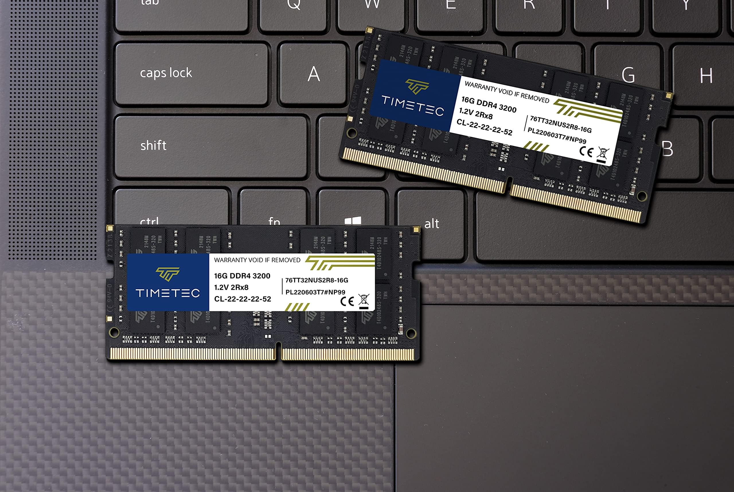 Timetec 32GB KIT(2x16GB) DDR4 3200MHz (or 2933MHz or 2666MHz) PC4-25600 Non-ECC Unbuffered 1.2V CL22 2Rx8 Dual Rank 260 Pin SODIMM Laptop Notebook PC Computer Memory RAM Module Upgrade