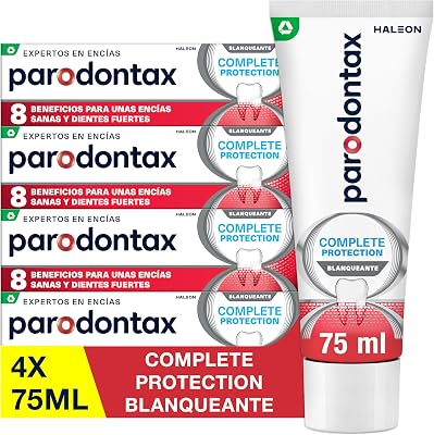 Branqueamento de Proteção Completa, Pasta de Dentes para Branqueamento das Gengivas, Embalagem de 4 x 75 ml