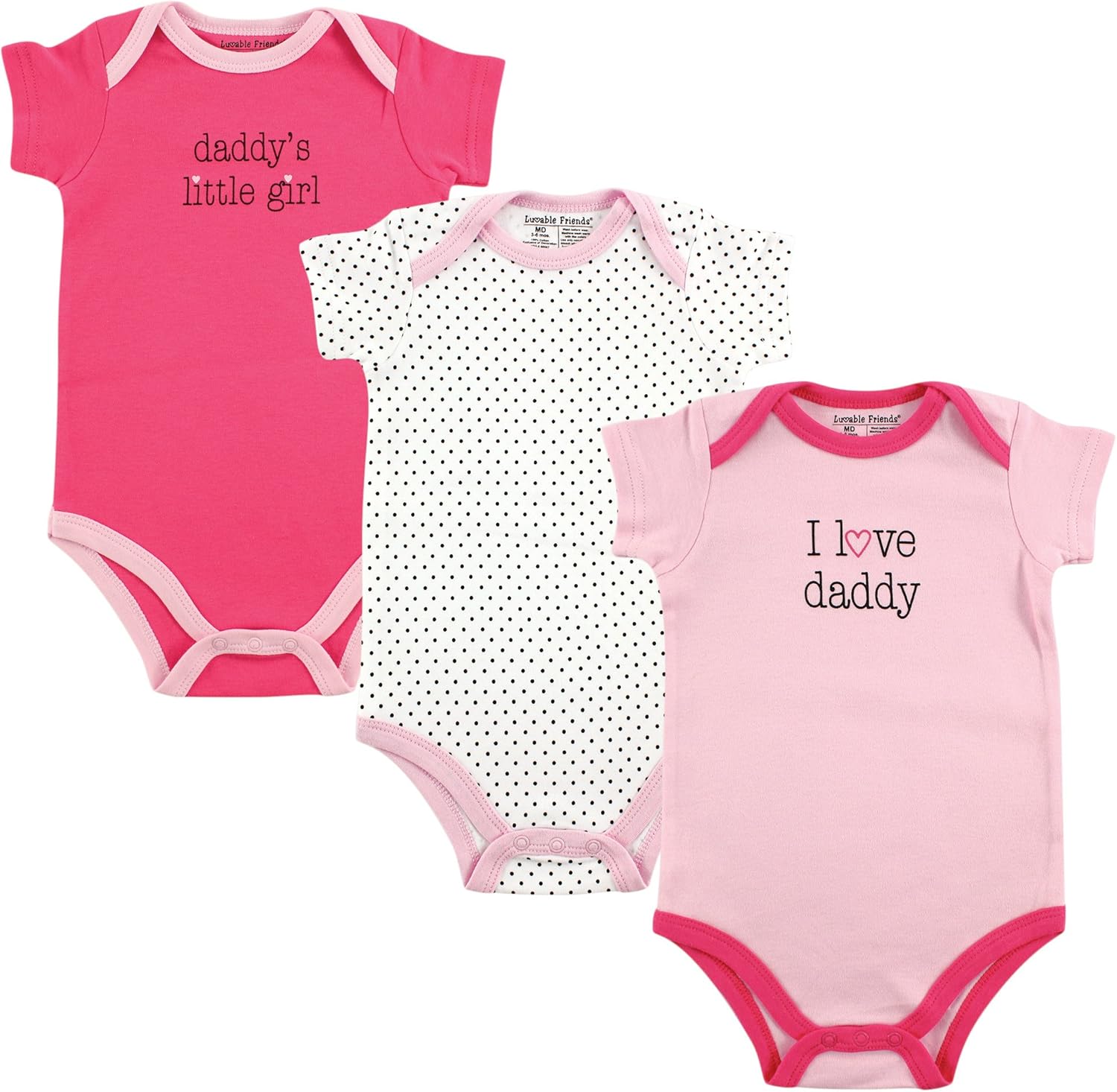 Luvable Friends Unisex Baby Cotton Bodysuits: Clothing