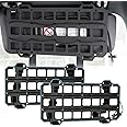 2 Pcs Vehicle Molle Panel Tactical Visor Organizer for Car Visor/Headrest/Seat Back, Gear Holder and Accessories Pouches for EDC Tools