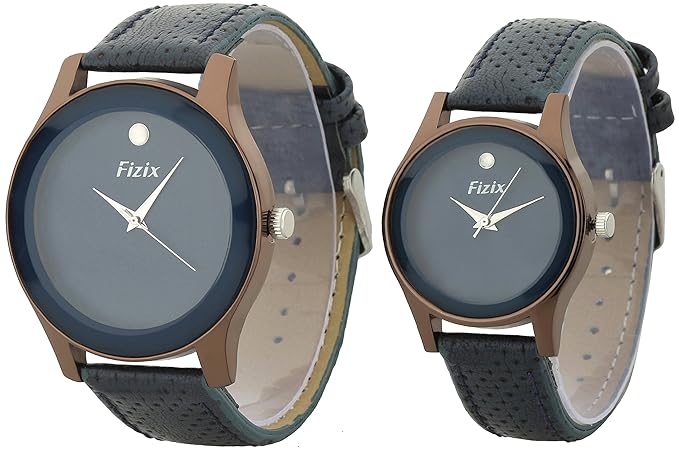 DK Analogue Blue Dial Men's & Women's Couple Watch - Fzx-0005