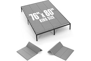 Arzarme Bunkie Board King Size 76"x80" for Under Mattress Bed Support, Heavy Duty Reinforced Wood with Anti-Sag, Light Thin/Breathable, Noise Minimizing, Fits Metal Frames/Platform Beds/Sleeper Sofa