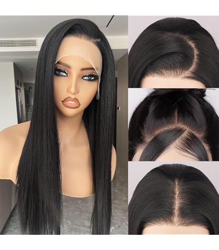 Amazon.com : TaBeWay Blonde Ombre Lace Front Wig with Black  display picture 3