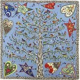 Julunar Silk Like Head Scarf for Women - Satin Large Hair Scarves - 35" Square Silk Hair Wrap for Sleeping with Gift Packed