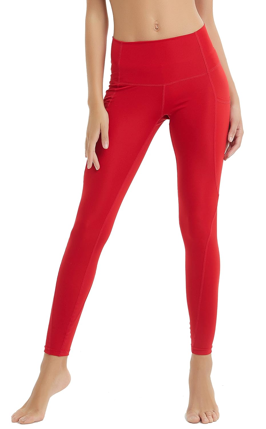 Sun Protection HighWaist Tummy Control Side Pocket Swimming Pants