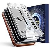 OneFish Privacy Screen Protector for iPhone 17 Pro Max [6.9 Inch], Airbag Edge Protection Anti Spy Private Tempered Glass Film with Installation Frame 9H Scratch Resistant Easy Installation 2 Pack.