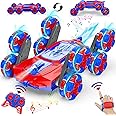 Remote Control Car for Boys Gifts: Spider RC Cars Toys for Ages 6 7 8 9 10 11 12 13 Years Old - 2.4GHz 8WD Wall Climbing Remote Control Car for Kids Gesture Sensing RC Stunt Car with Light & Music