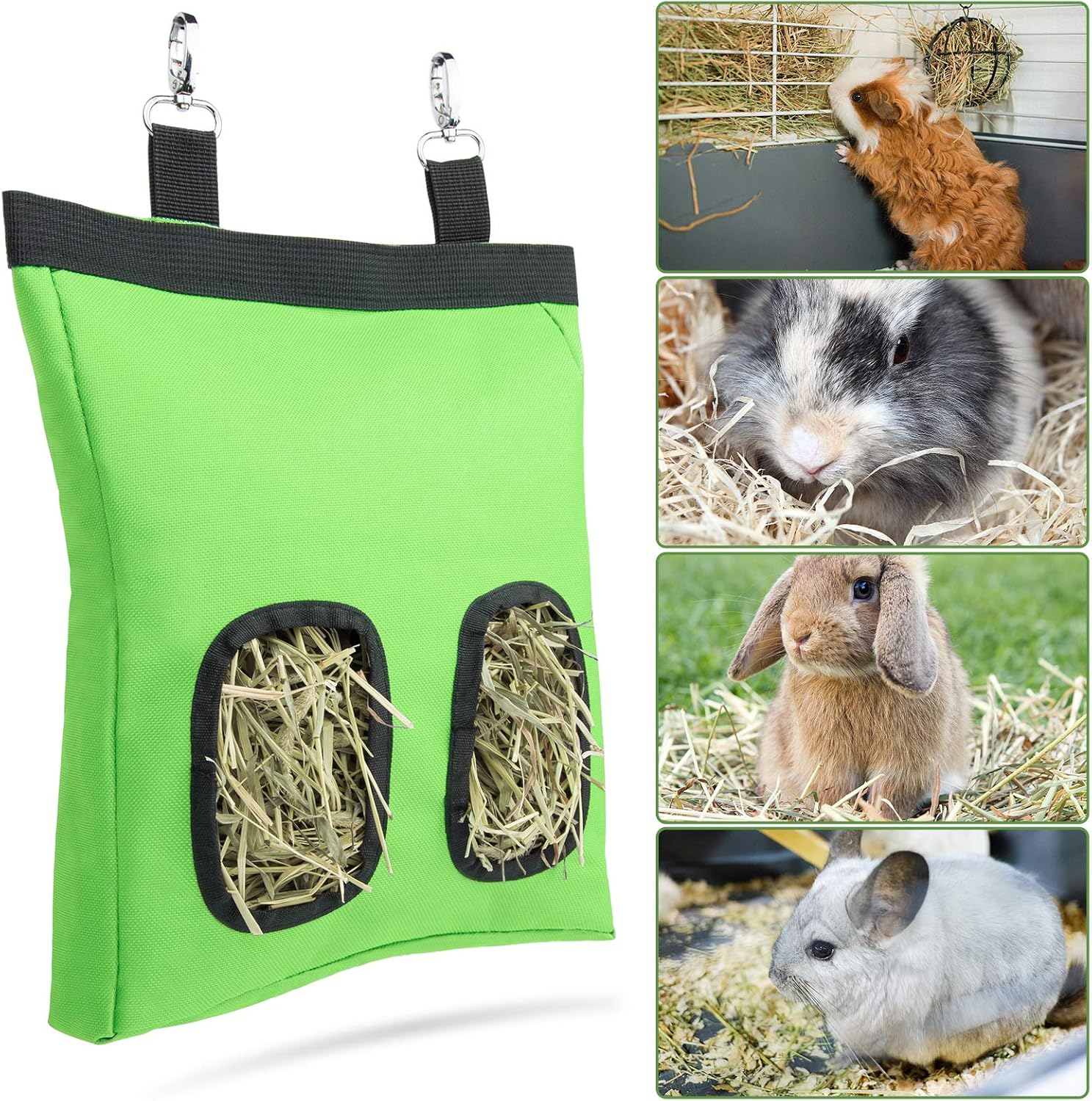 Geegoods Rabbit Hay Feeder Bag, Guinea Pig Hay Feeder