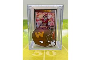 RIDDELL Washington Commanders NFL Helmet Shadowbox w/Jayden Daniels card