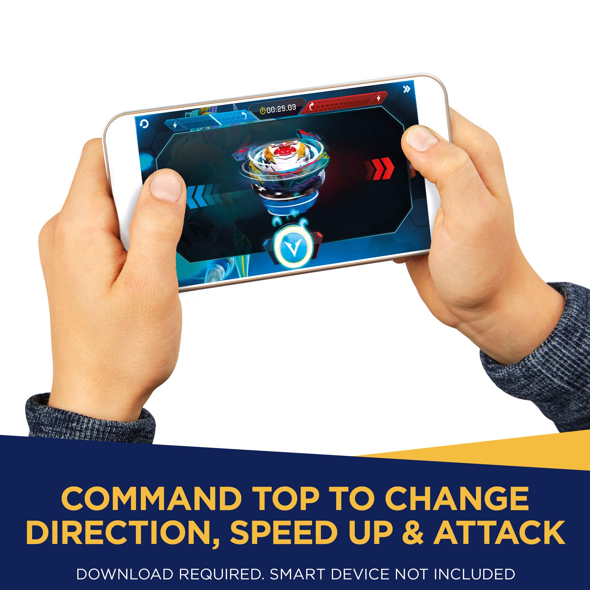 Beyblade Burst Evolution Digital Control Kit Fafnir F3 Remote Control Bluetooth Enabled Battling Top , Black