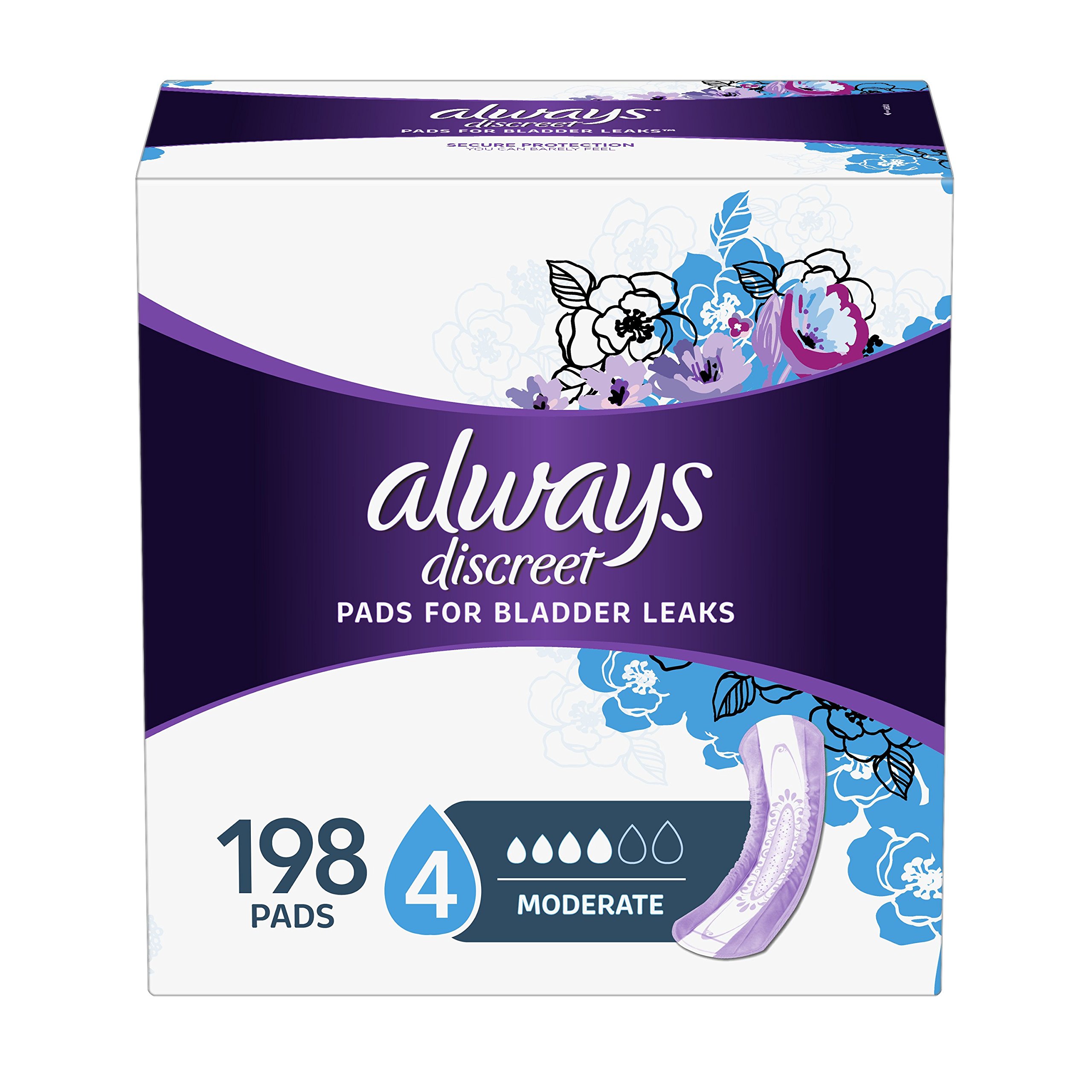 Always Discreet Incontinence Pads for Women