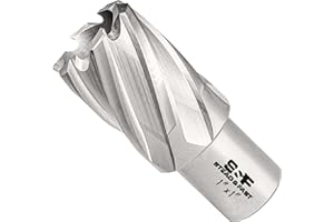 S&F STEAD & FAST Annular Cutter, 1” Diameter x 1" Depth of Cut for Magnetic Drill Press, Mag Drill Bit with Pilot Pin