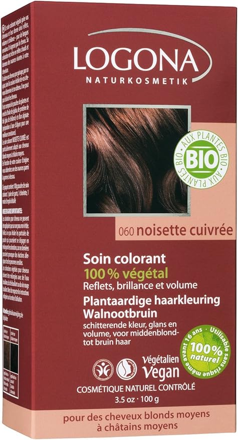 Logona - Tinte vegetal en Polvo Avellana Logona BIO, 100g