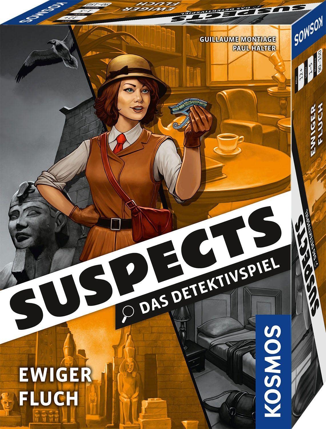 Kosmos 683078 Suspects: Eternal Curse, The Detective Game, Exciting Board Game as a Crime to Determine Clues and Solve Murder Case, from 12 Years for 1-5 People, Party Game — image 1