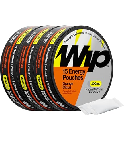 Amazon.com: Wip Energy Pouches | 100mg Natural Caffeine | Vitamins