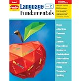 Evan-Moor Language Fundamentals, Grade 2, Homeschool and Classroom Resource Workbook, Reproducible Worksheets, Nouns, Verbs, Adjectives, Pronouns, Capitalization, Punctuation, Spelling, Vocabulary