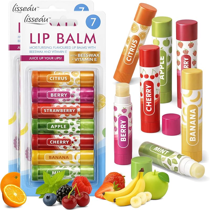 SOL 14 Pack Women's Lip Balm Set with Beeswax & Vitamin E