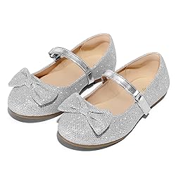K KomForme Girl's Ballet Flats Non-Slip Soft Mary