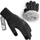 Kids Winter Gloves for Boys Girls Children Toddler Thermal Wool Knit Gloves with Insulated Fleece Lining Keep Hand Warm Gift